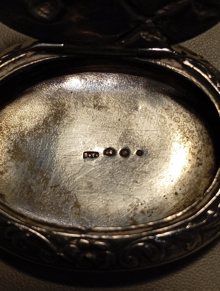 Solid Silver Dutch Snuffbox 19th Century Hallmarked.