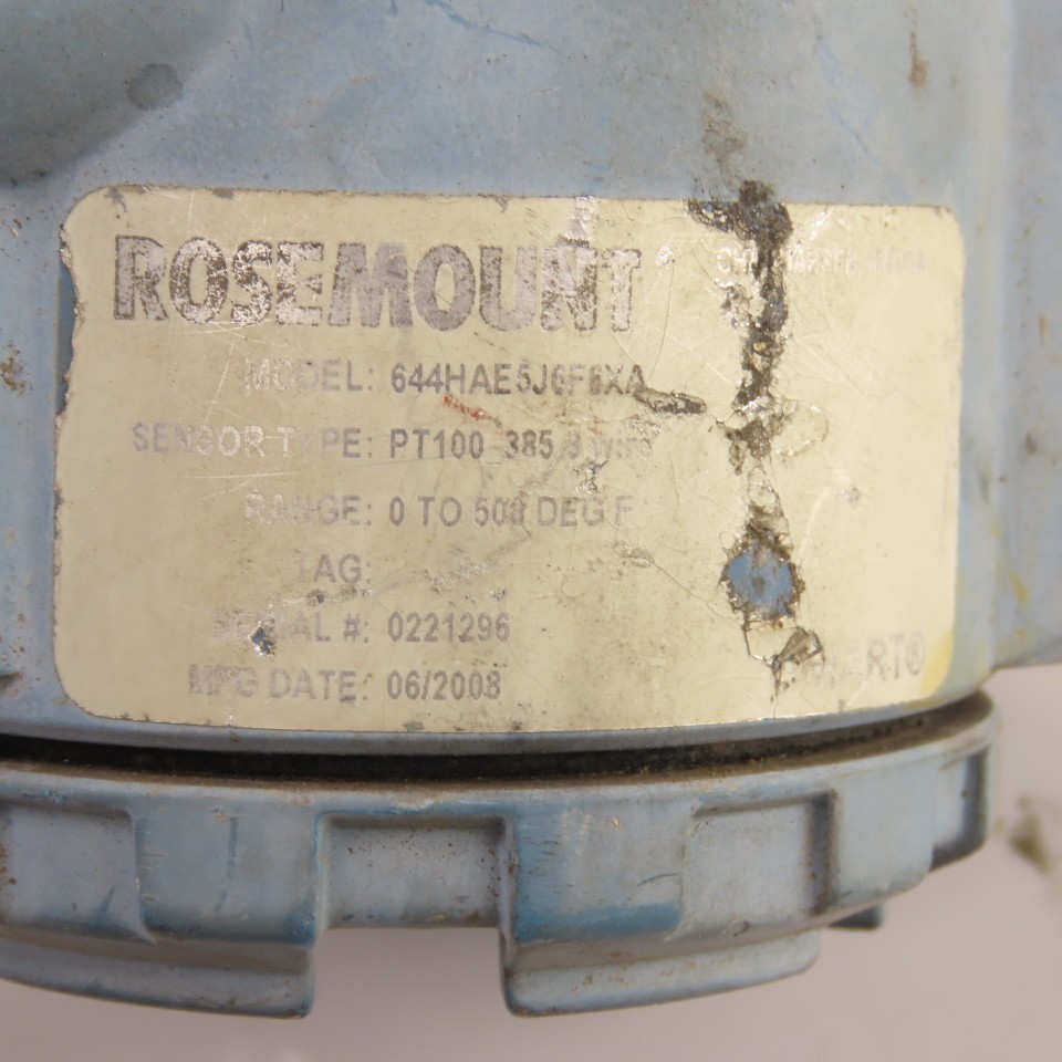 Rosemount 644HAE5J6F6XA Temperature Transmitter PT100-385 Model 644