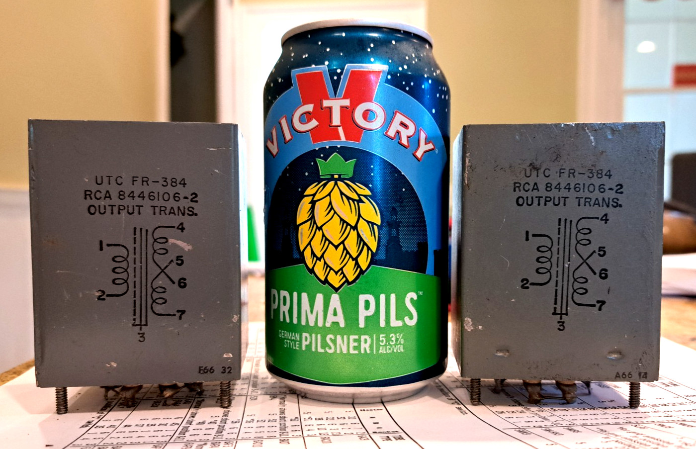 PAIR output transformers UTC FR384 for RCA part number 8446106-2