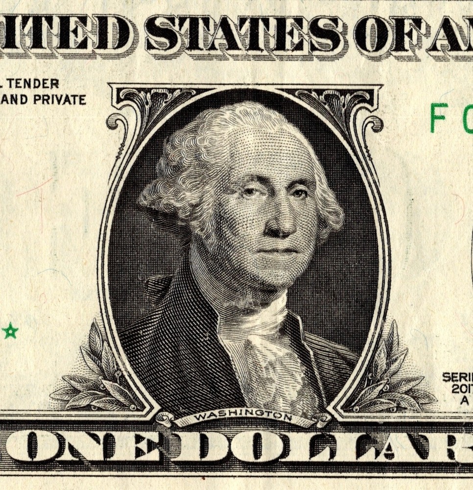 2017 F Star note one dollar bill regular run