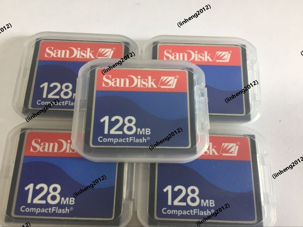 5PCS  128MB  Sandisk  Compact Flash Card 128MB CF Memory card SDCFJ/SDCFB