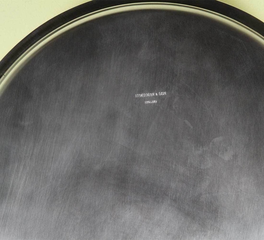 Silver Salver Round, Applied Gadroon Border