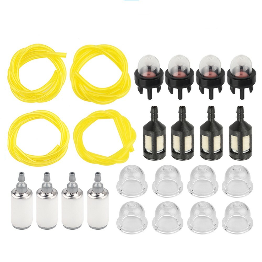 4 Sizes Tygon Fuel Filter Line Primer Bulb Kit Set For Poulan Weedeater Chainsaw