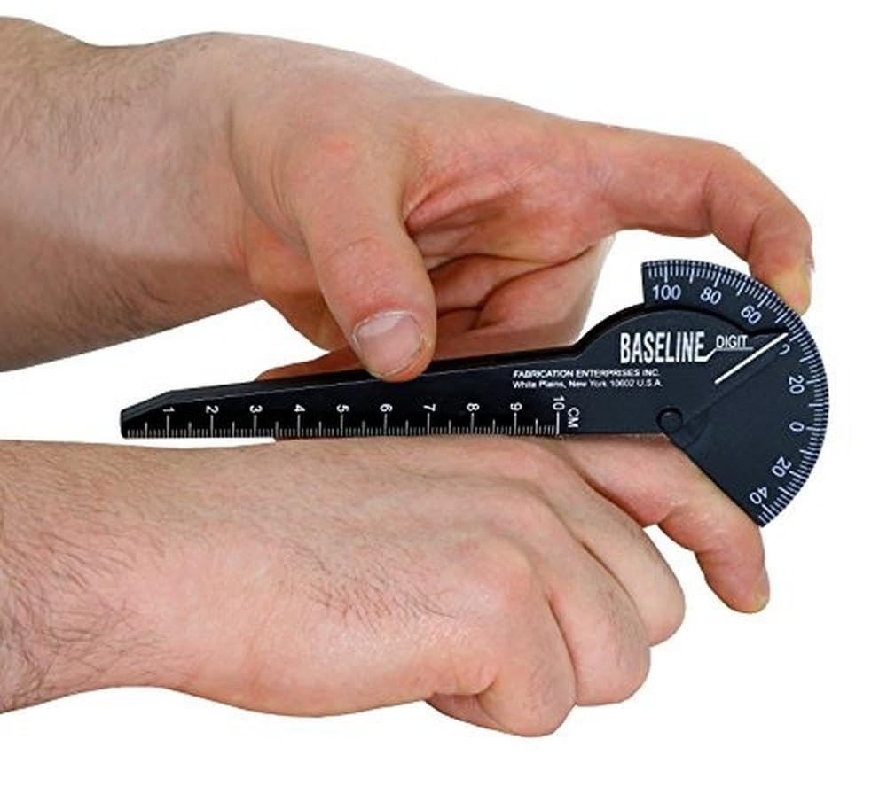 Baseline 12-1014 Black Plastic Finger Goniometer, 1-Finger Design