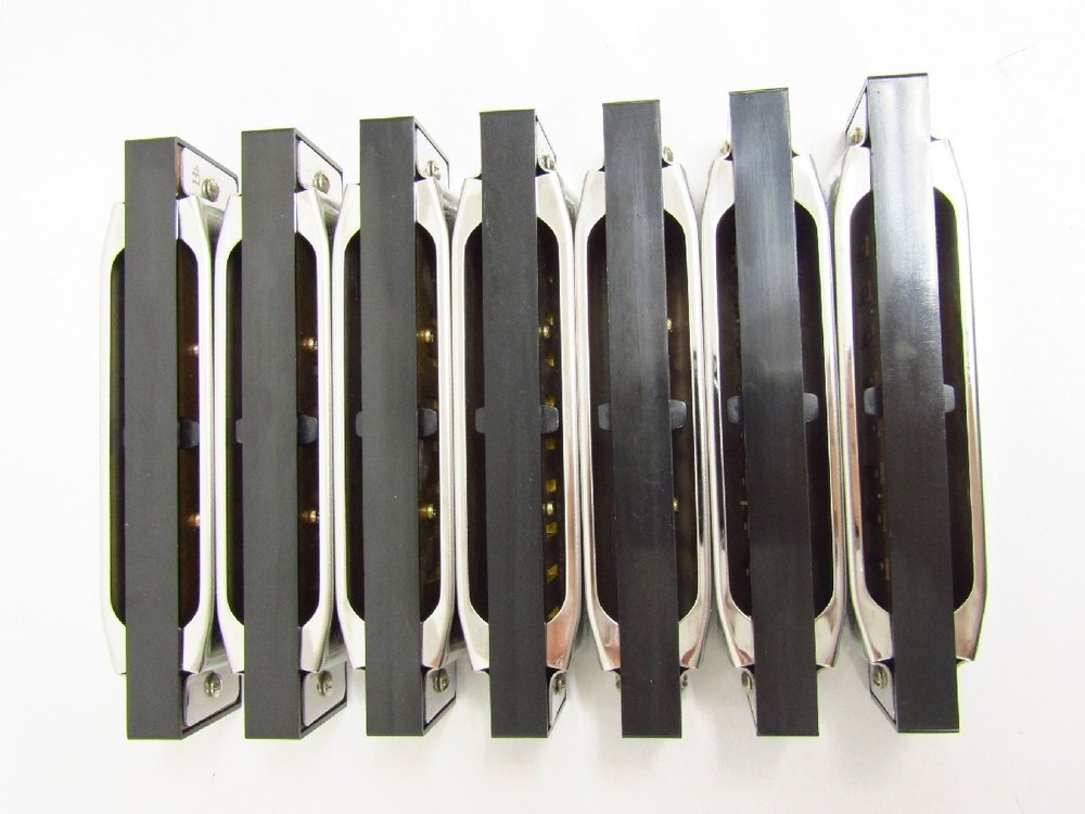 Fender Blues Deluxe Harmonica 7 Pack with Case G5014