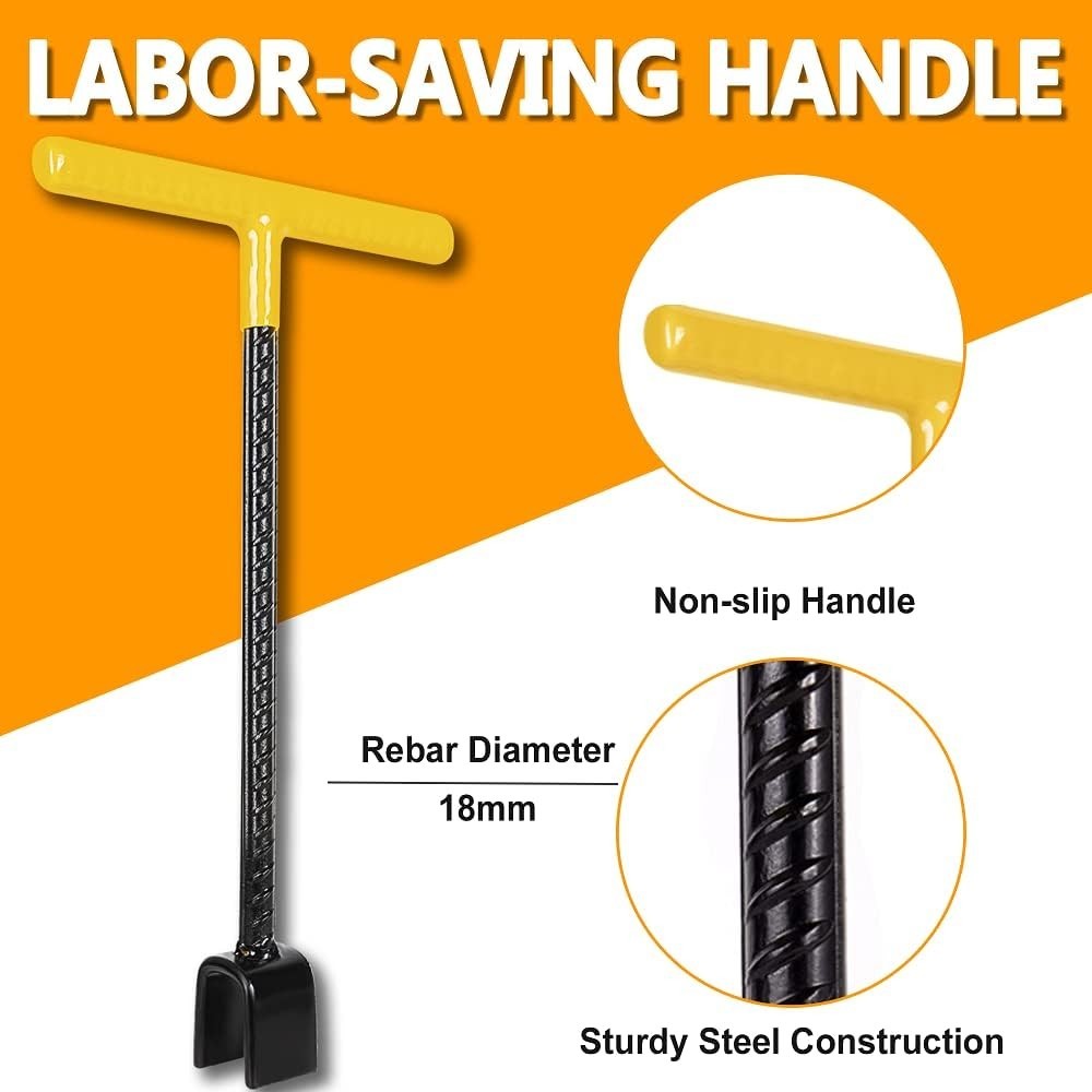 Durable T-Handle 17-Inch Water Shut Off Tool with Multi-Functional Key Included