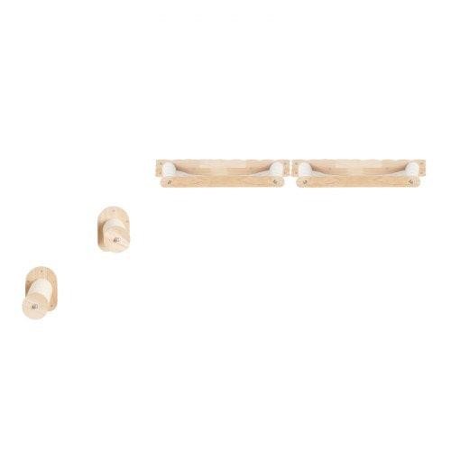 Wall Mounted Cat Shelves with 2 Jumping Posts 2 Hammocks up to 40 lbs