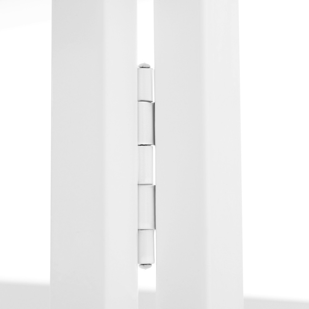 75cm(H) Computer Desk Freestanding Study Desk White Foldable Table W/ Six Wheels