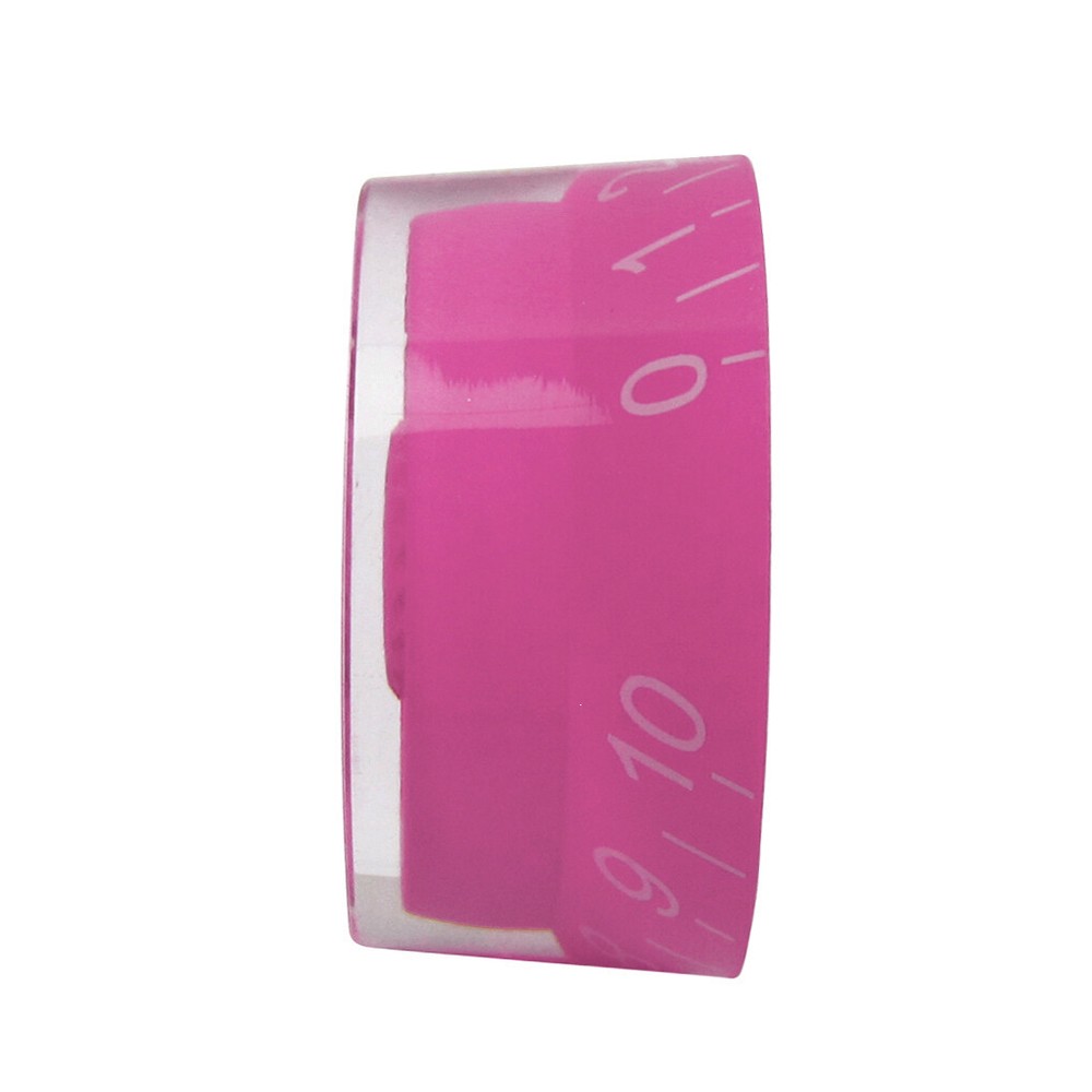 FLEOR 20PCS Fuchsia Barrel LP Guitar Volume Tone Knob Control Speed Knobs Button