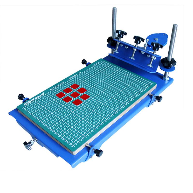 Desktop Screen Printing Machine Micro-registration Printer 3 Directions 12"x18"
