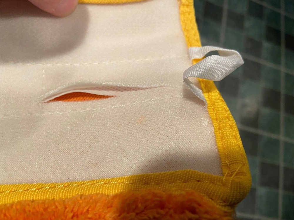 18" Orange Mircrofiber Dry Pad, Fold Over Rectangular, Piped Sides 12 Pack *NEW*