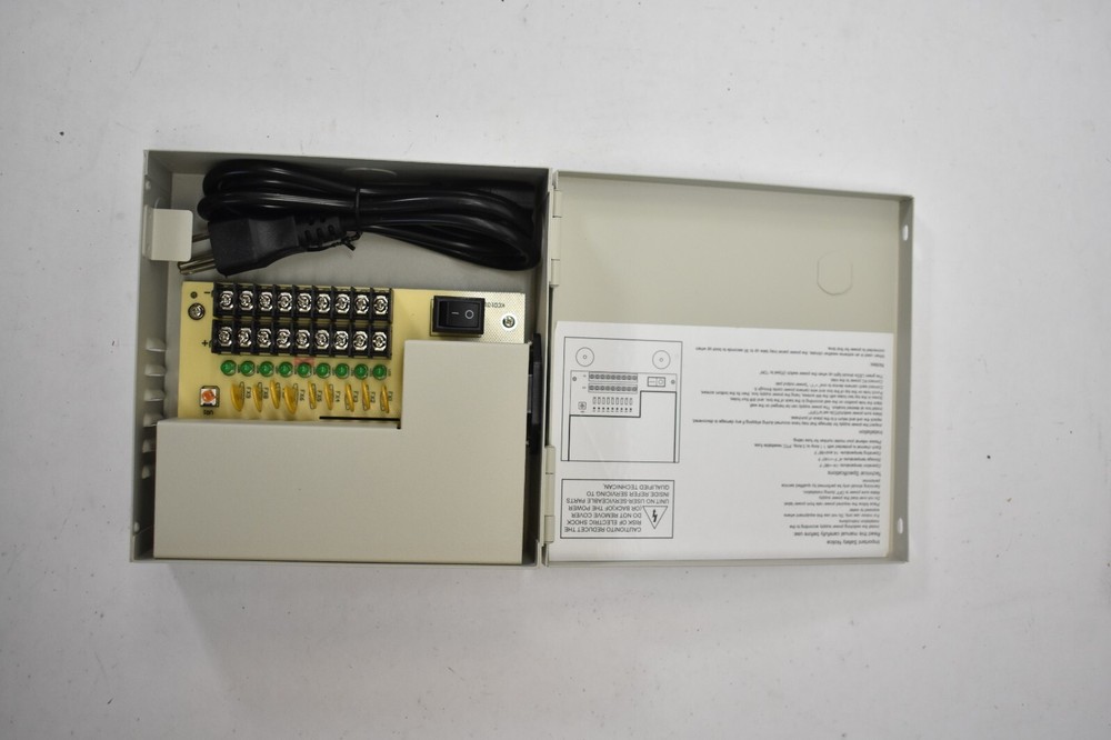 InVid Power Supply Box Enclosure Universal AC Input Range IPS-1205-D9 LED