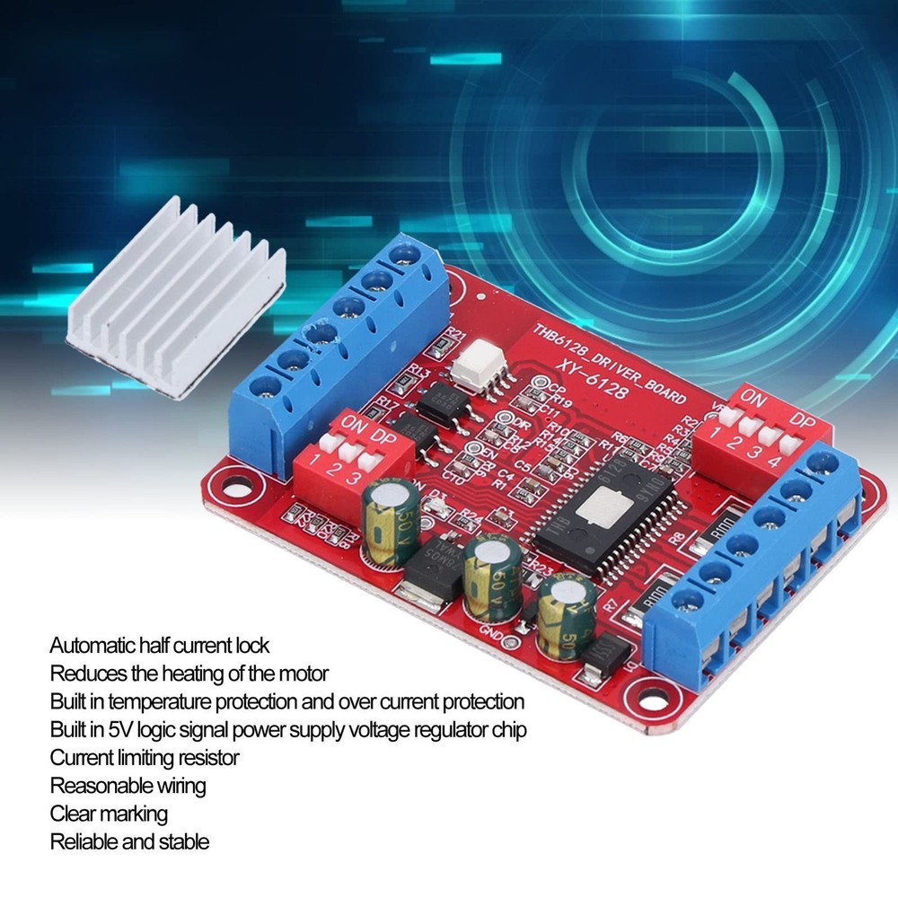 THB6128 Motor Controller, Brushless Driver, 2A, 128 Subdivision, 9-36V, Module