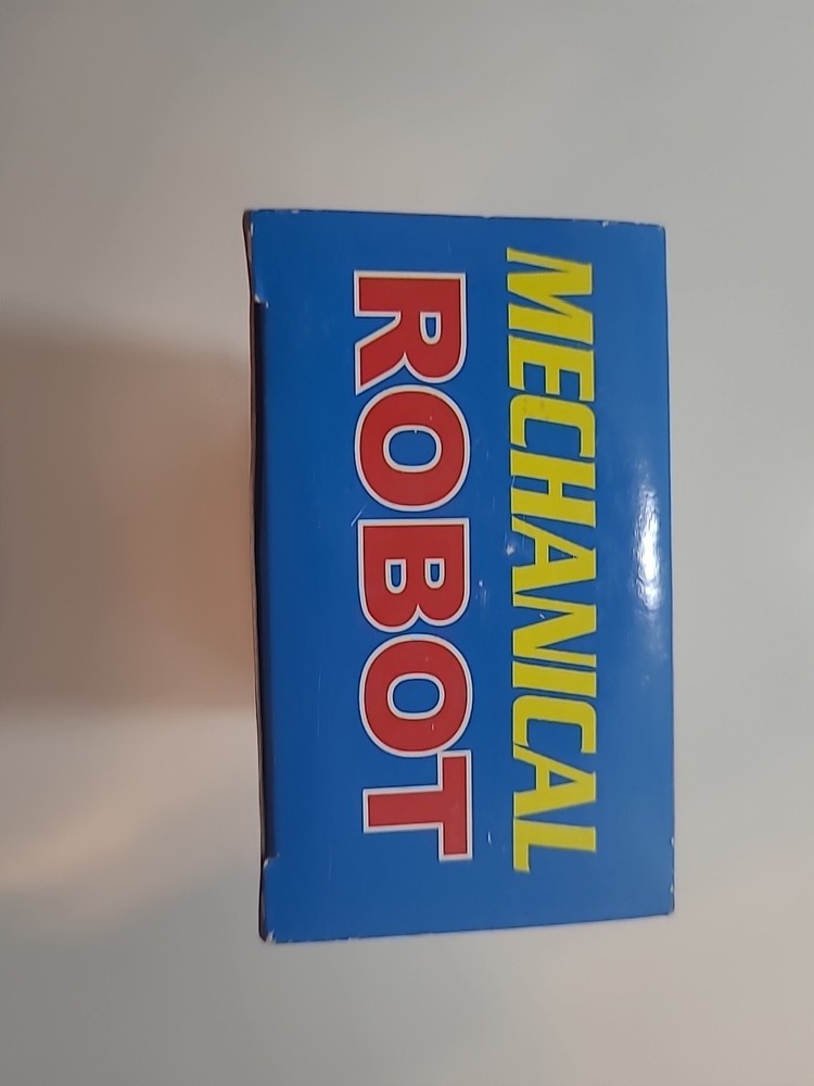 Tin Wind Up Robot Mechanical Robot With Key And Box Tested Great Shape