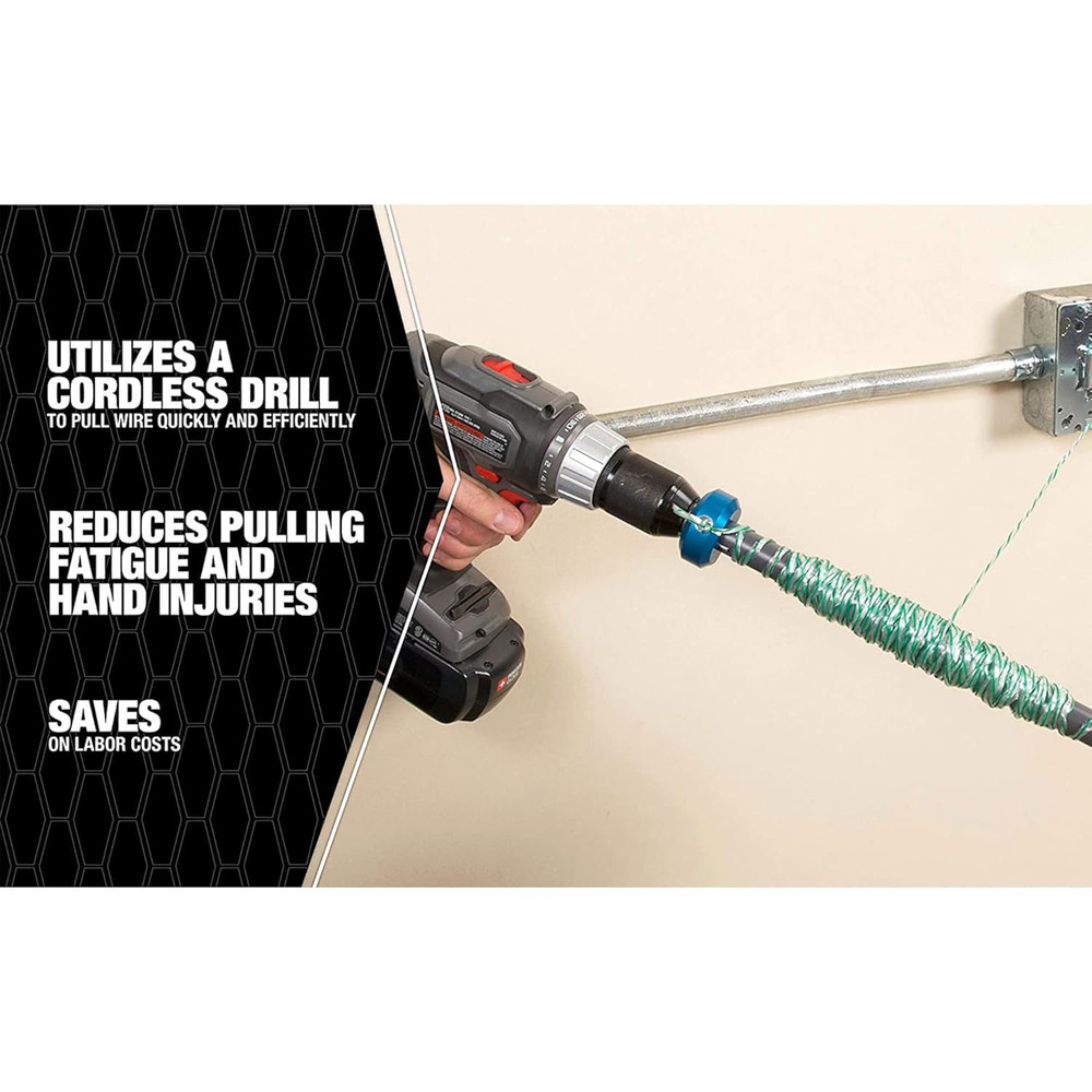 Madision Electric Power Pull-It Tool - Silver/Blue for Easy Wiring Solutions