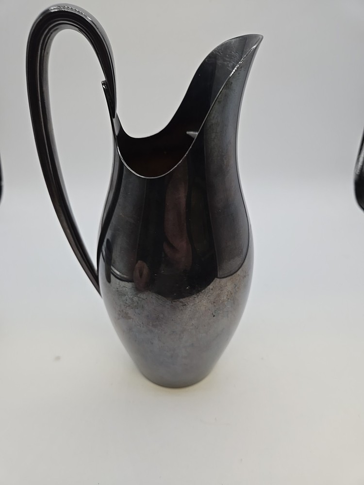 Vintage Silver Plated Pitcher And Cups