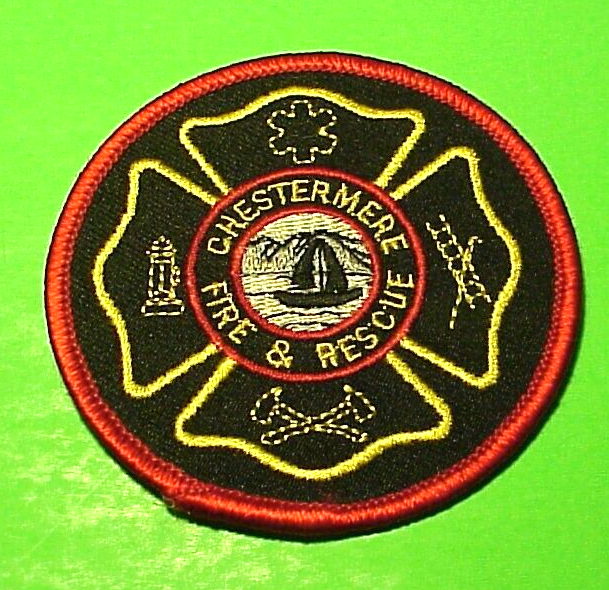 CHESTERMERE CANADA FIRE & RESCUE 3" FIRE DEPT PATCH FREE SHIPPING!!!