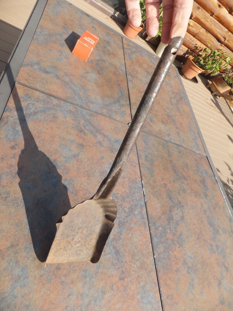 Vintage 19" Rustic Primitive Fireplace Shovel
