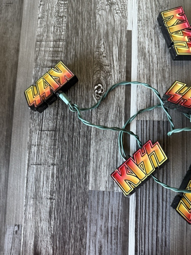 KISS Logo Christmas Light Set Indoor Outdoor Kurt S. Adler Santa’s World