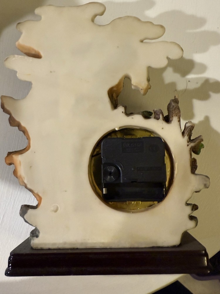 novelty quartz battery operated mantle clock mancave deer bear Wolf Eagle