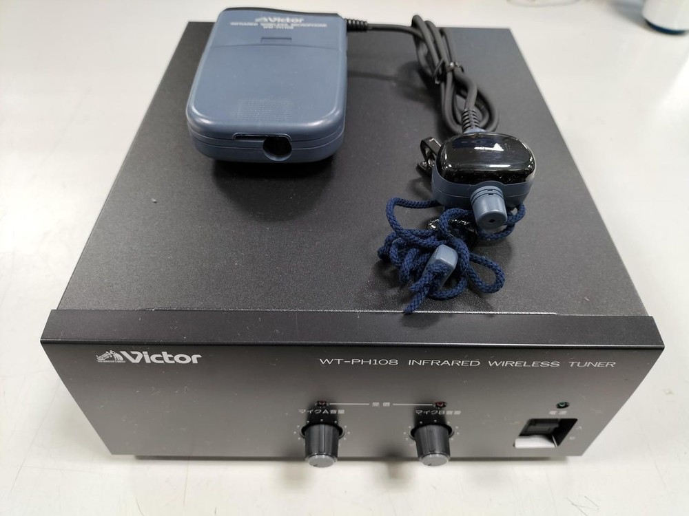 VICTOR Infrared Wireless Tuner Microphone Wt-ph108 Wm-ph108 Used
