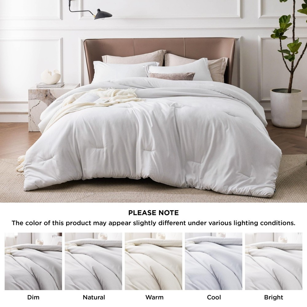 Bedsure King Size Comforter Set - Grayish White King, 06 -