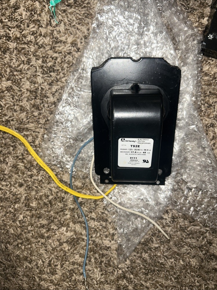 Sid Harvey's T92E interchangeable Ignition transformer for Beckett AFG oil burne