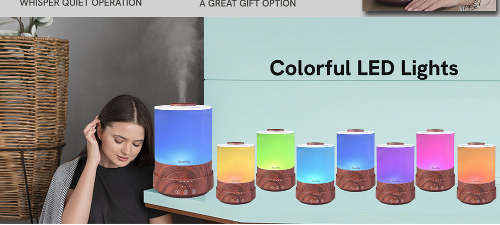 BlueHills Large Capacity 84 oz Water Diffuser - Essential Oils, Timer/Mist Setti