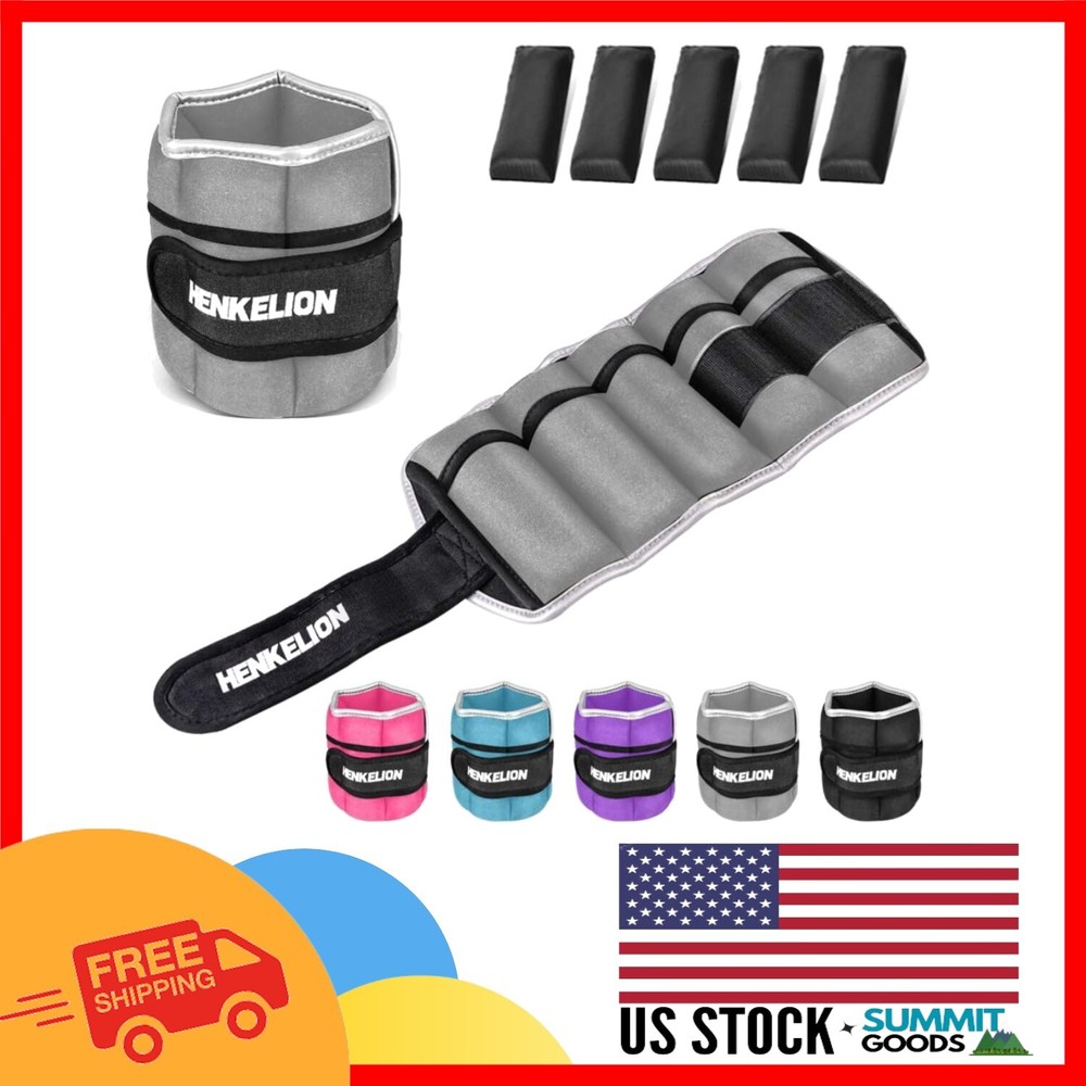 Versatile 2-10 lbs Ankle Weights for Strength Training - Family-Friendly Design