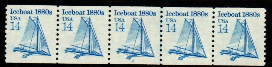 #2134 Iceboat PNC5 Pl #3 - MNH