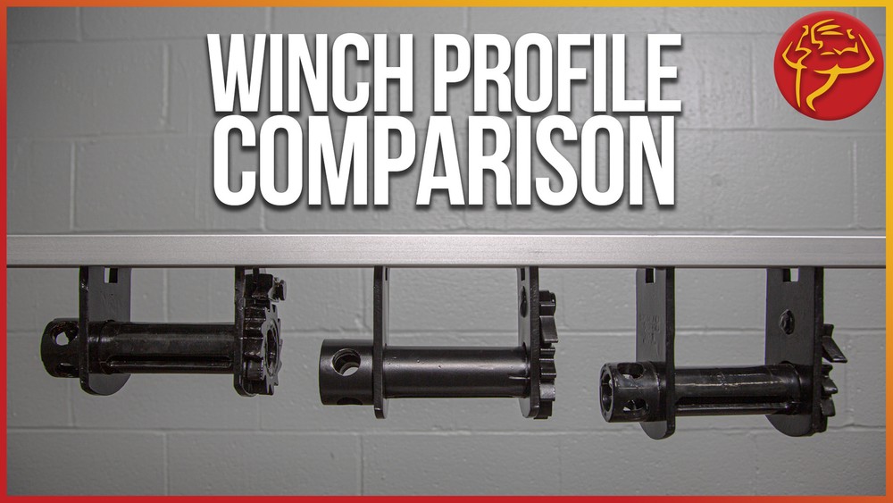 (2 Pack) Trailer Winch - Deep Profile Sliding Double L Style