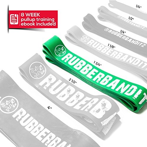 Pull Up Assist Resistance Bands Heavy Duty Loop Exercise Workout Bands Green