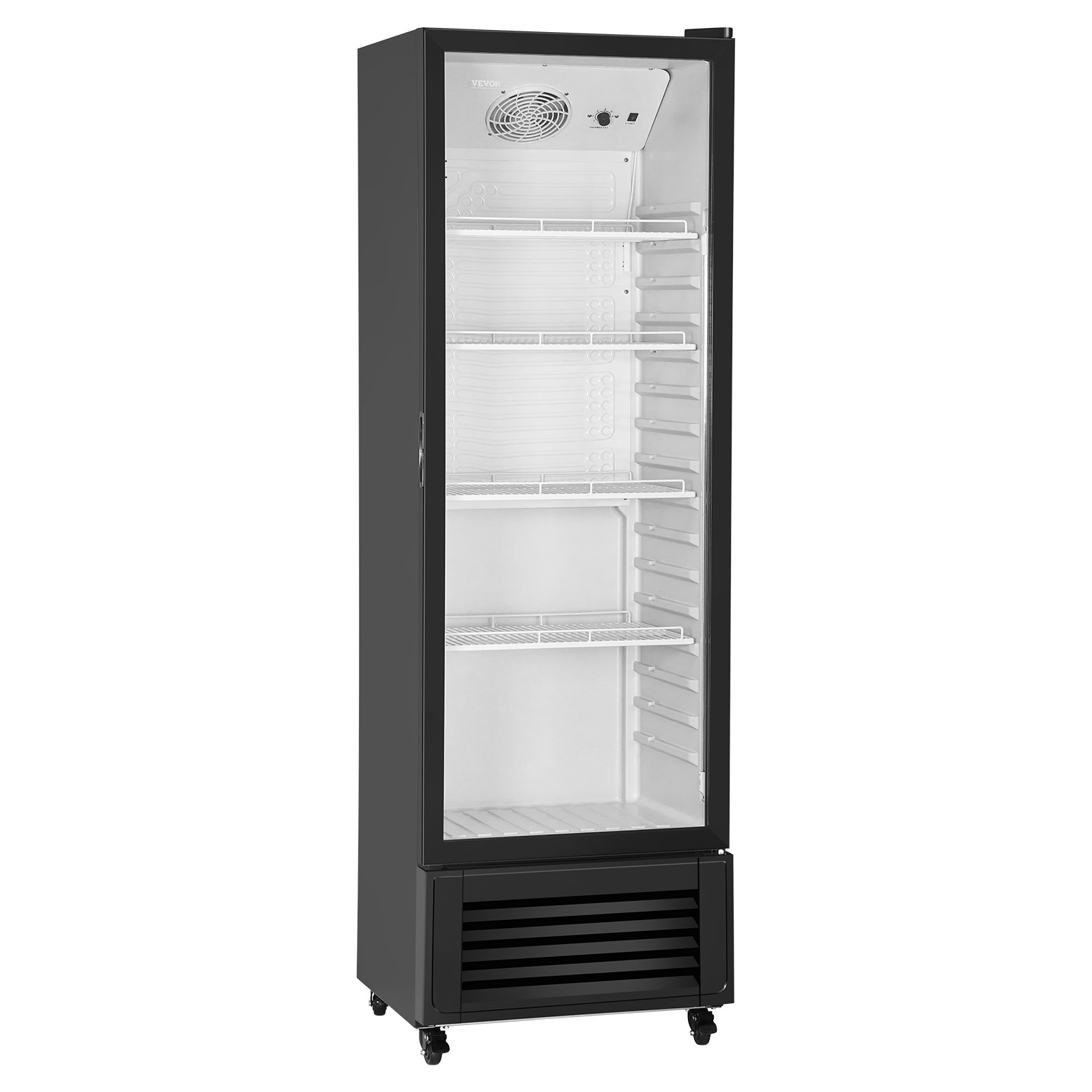 VEVOR Commercial Merchandiser Refrigerator 11.47 CU.FT Glass Door Beverage