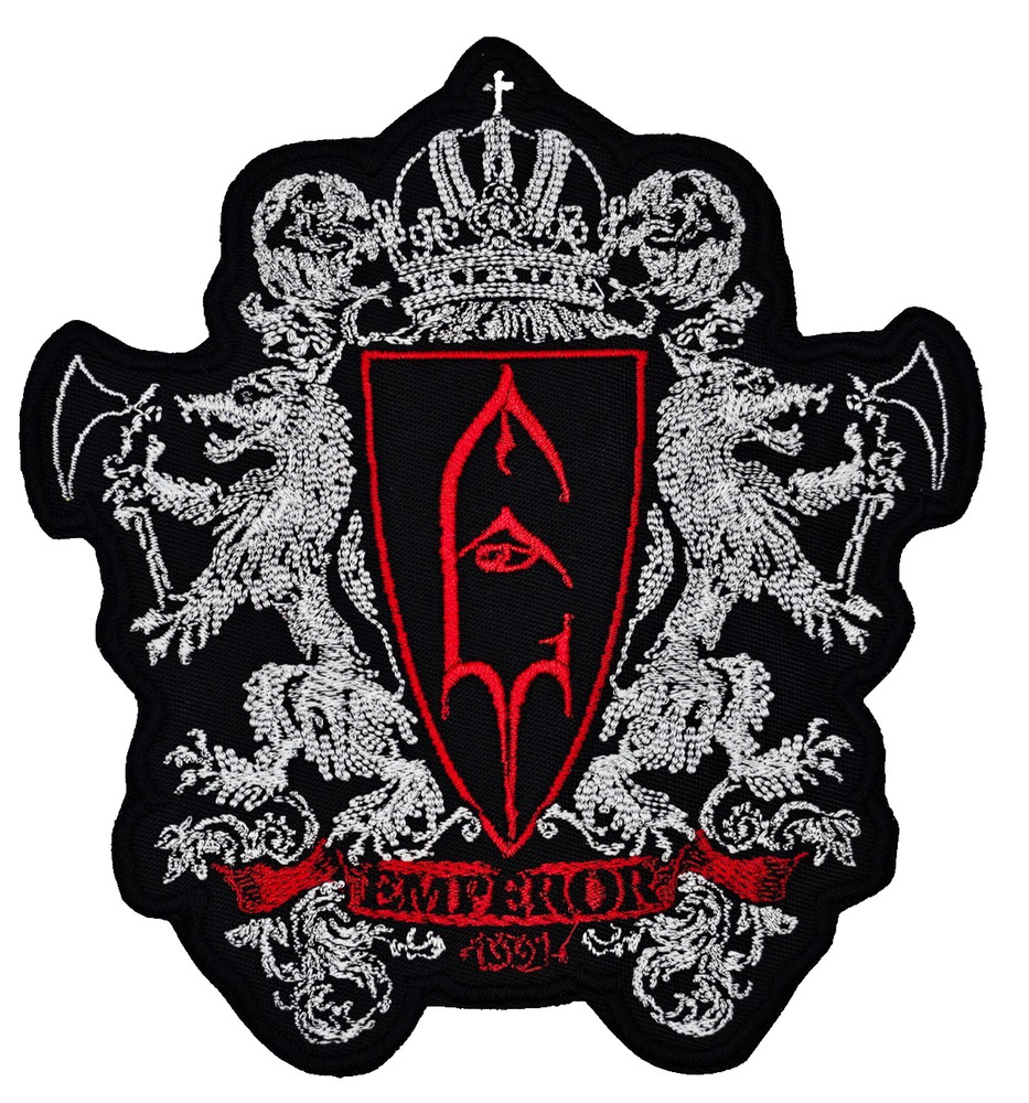 EMPEROR CREST (shaped border) EMBROIDERED PATCH