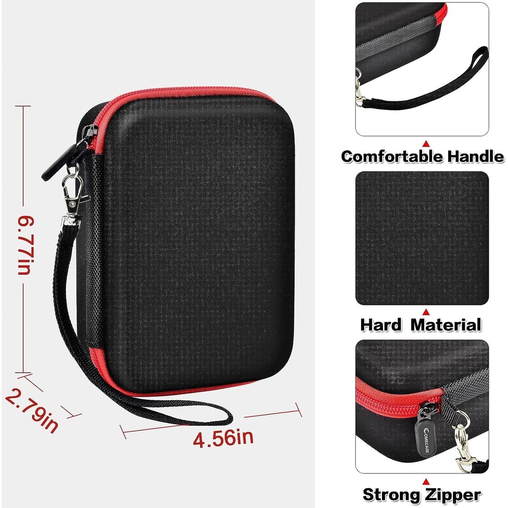 USB Flash Drive Case, Thumb Drive, Memory Card SD SDXC SDHC Large, Red