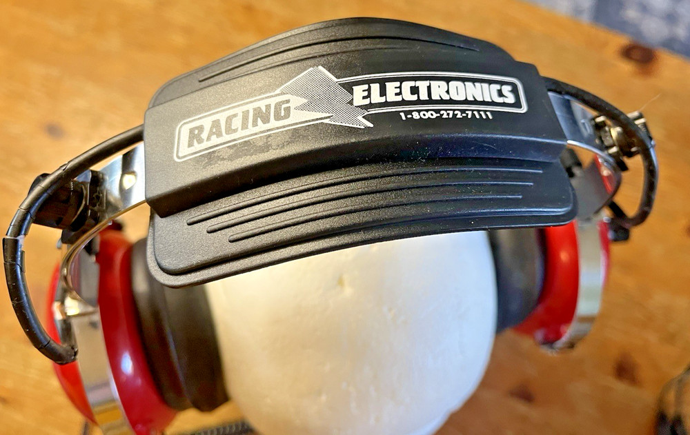 R.E. Racing Electronics Headphones Headset NASCAR Red Untested