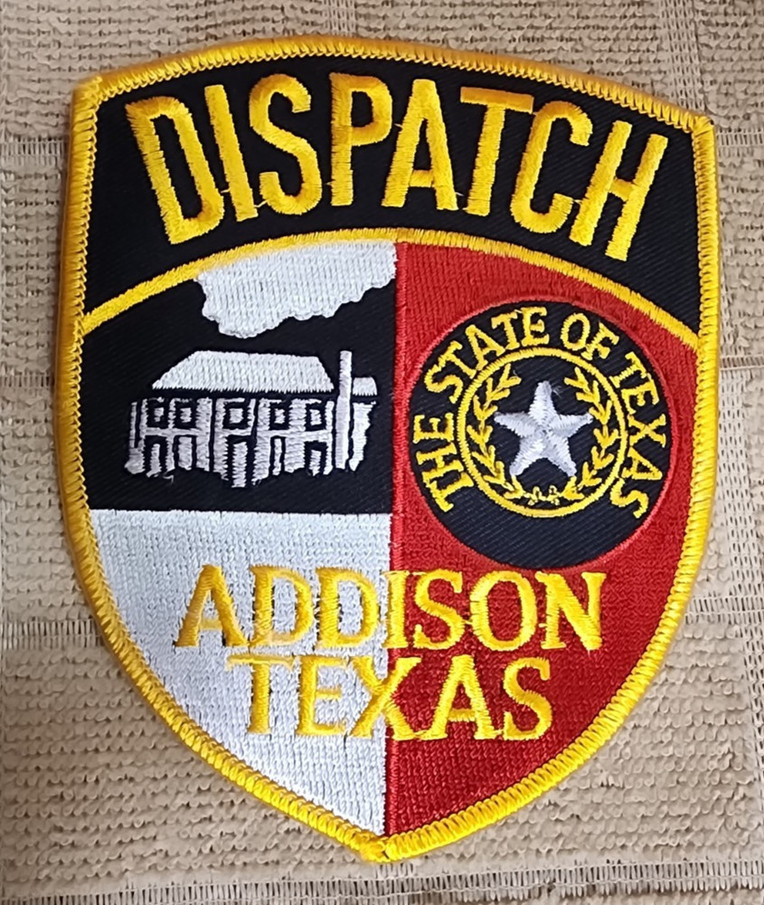TX Addison Texas Dispatch Police Department Patch