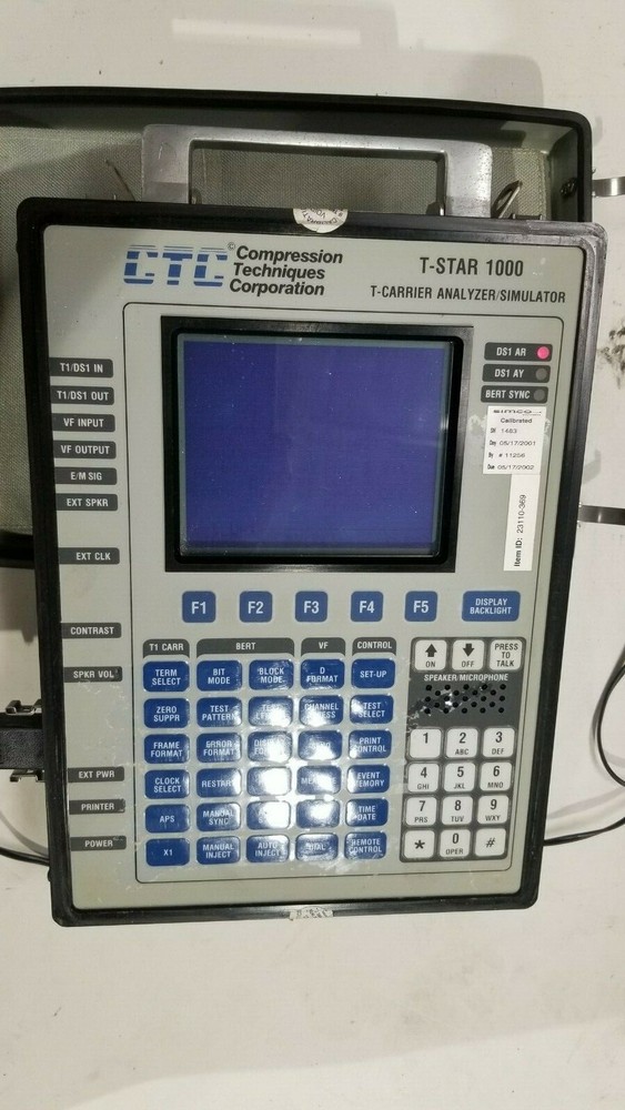 CTC T-STAR 1000T1 T-Carrier Analyzer/Simulator READ!!