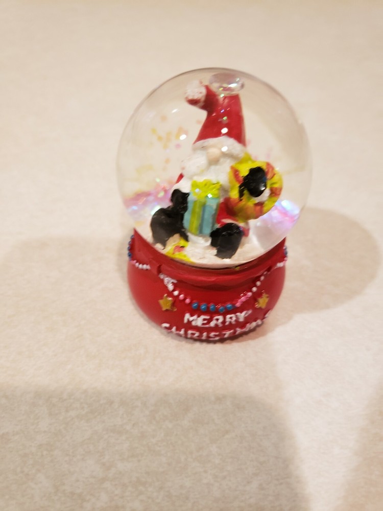 Mini Snow Globe Wizard Stocking Stuff Christmas Theme apx 3 inches