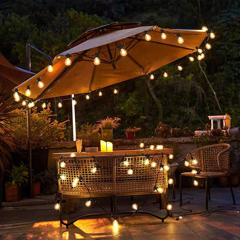 Solar String Lights -50~200Ft LED Outdoor String Lights -Shatterproof,Waterproof