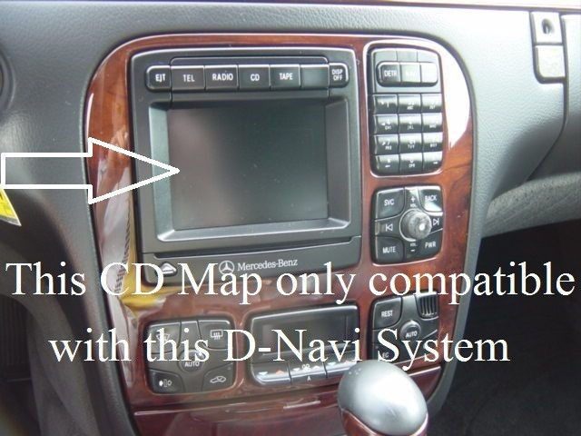 2000 2001 2002 Mercedes E-Class E55 E430 E320 Navigation CD Cover Midwest region