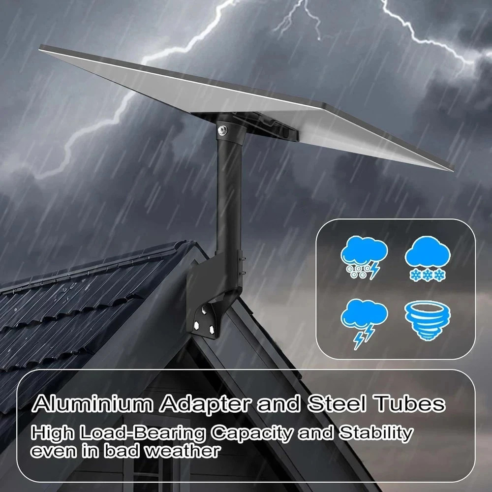 360° Adjustable Starlink Gen 3 Wall Mount for V3 Dish & Pole Installation
