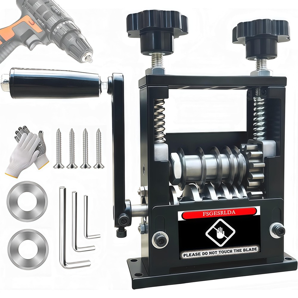 Manual Wire Stripper Machine,Drill Powered Hand Crank Wire Stripper Tool With...