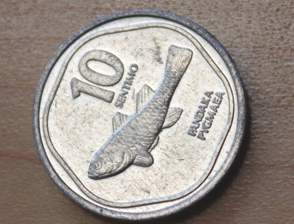 1987 Philippines 10 Sentimo Goby Fish