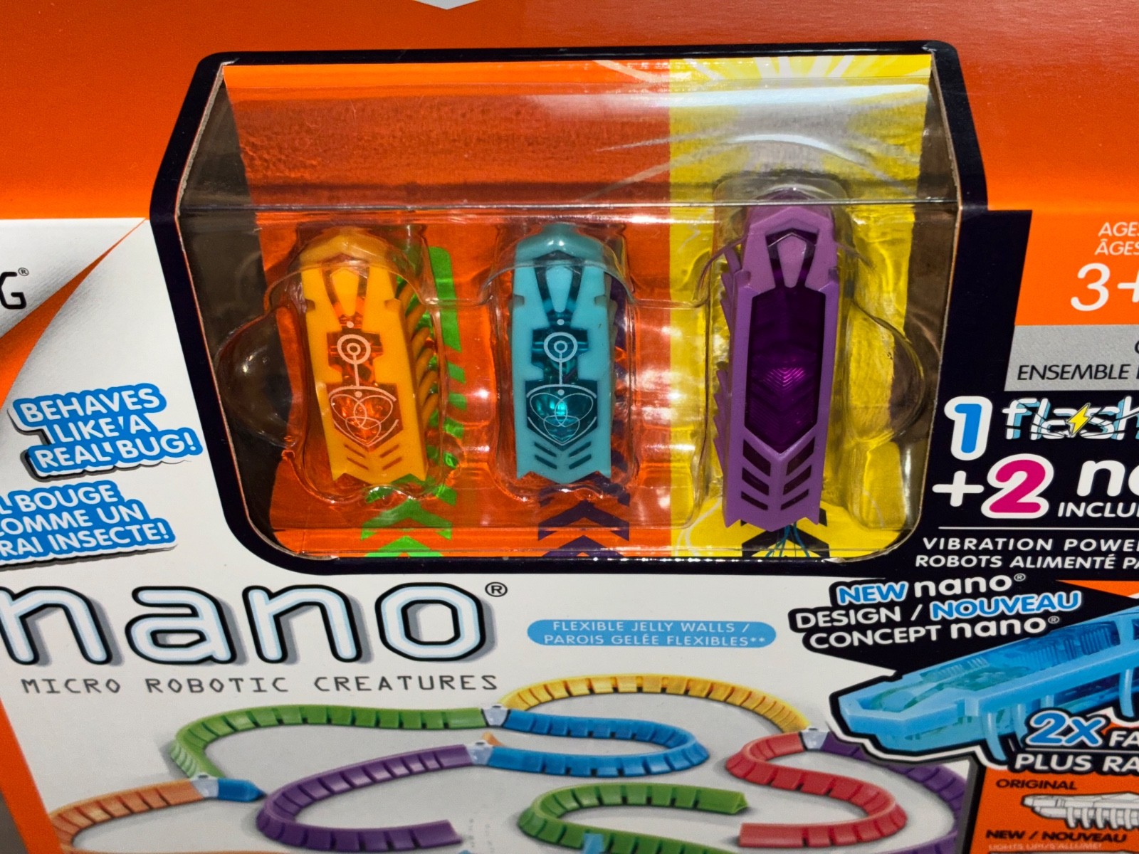 New HEXBUG Flash Nano Land Sensory Playset for Kids Build Your Own Playground