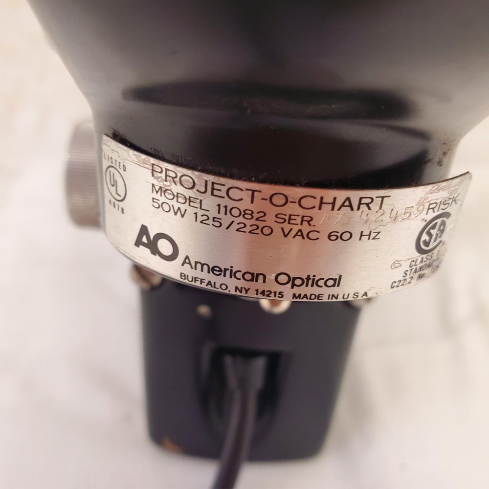 Vintage American Optical Project-O-Chart Vision Testing Unit 11082