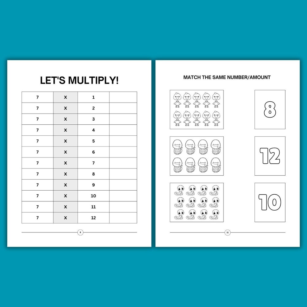 Complete Kids Math Activity Workbook Bundle | Ages 4-9 | Printable Worksheets