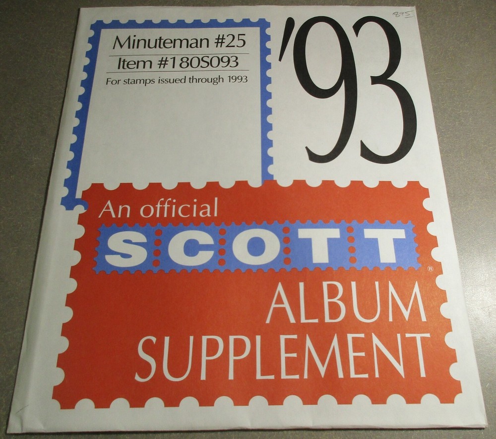 "SCOTT" MINUTEMAN #25 1993 ALBUM SUPPLEMENT W/FREE SHIPPING!!