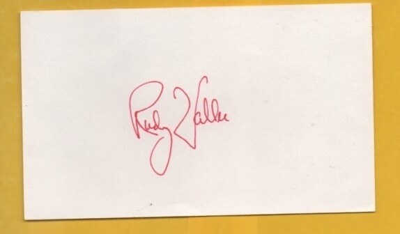 V-RUDY VALLEE Auth.Autograph index card w/coa