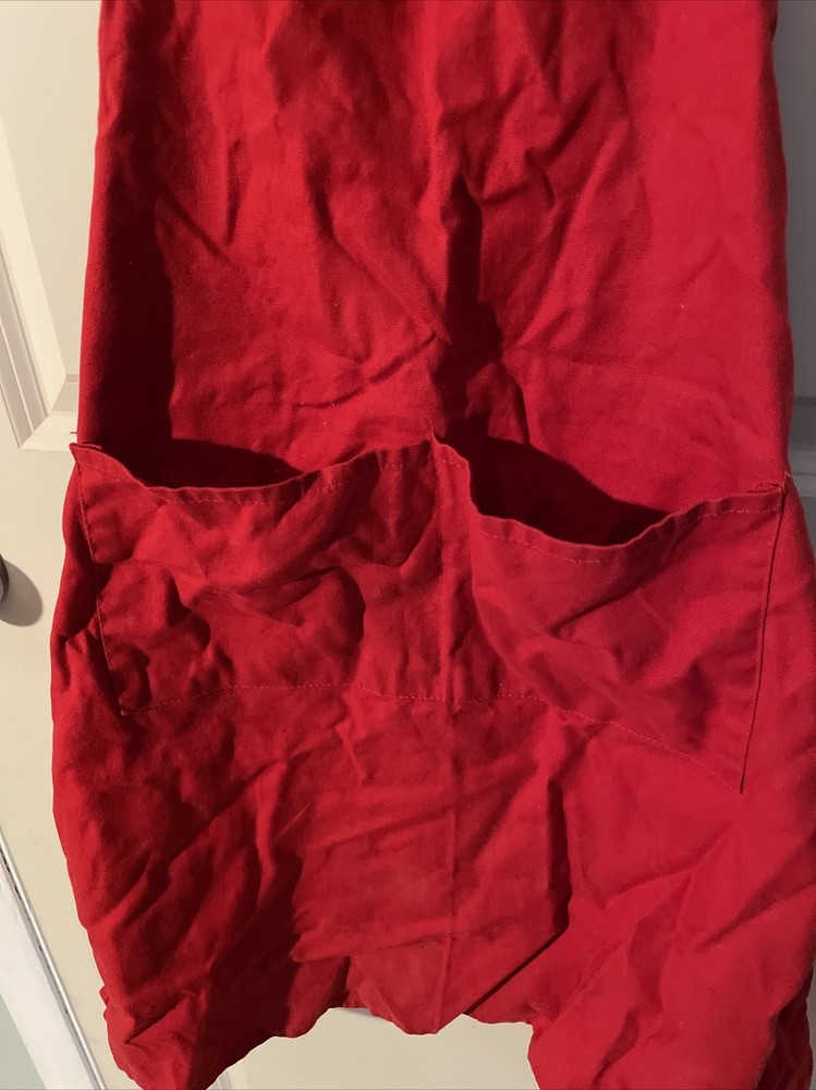 Unbranded Red Chef Apron with Front Pockets